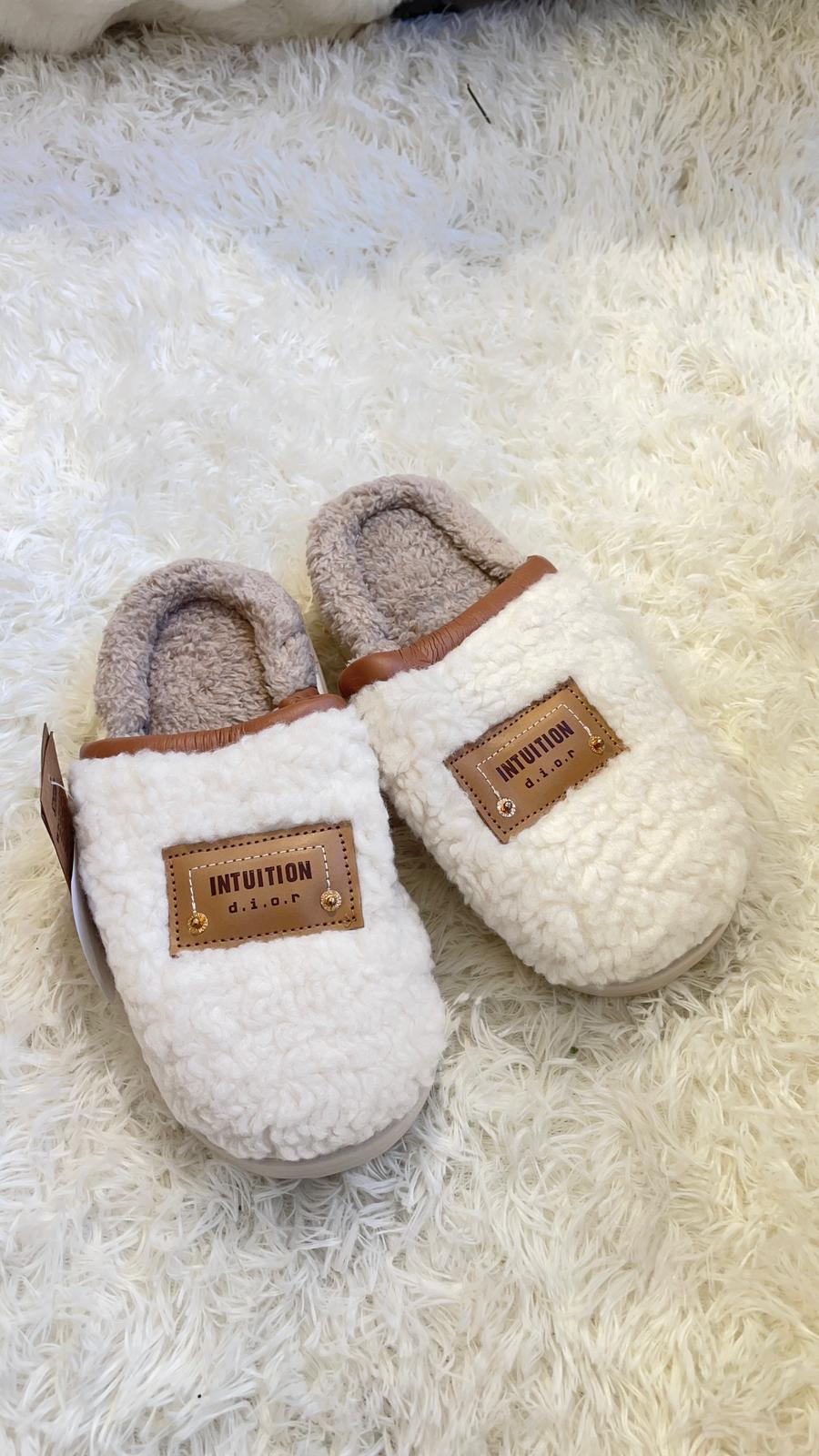 Zapatillas Casa Mujer borreguito Invierno Peluche Cloudyzz Confortables Cálido Antideslizantes Pantuflas Interior Exterior - Imagen 2
