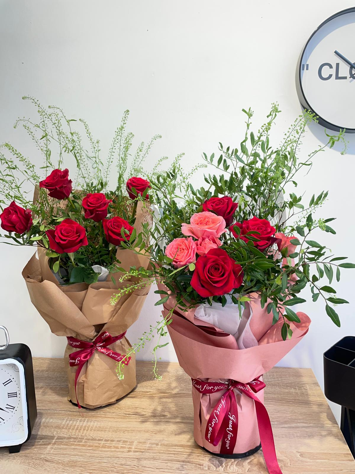 Bouquet LE ROSES 5 rosas