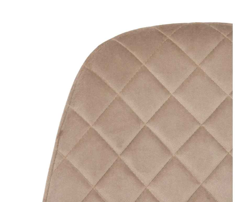 silla terciopelo beige / dorado 45 X 47 X 84,50 CM - Imagen 5