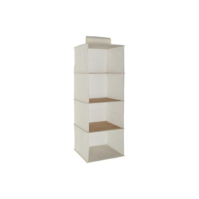 Organizador Armario Ropa Colgante, Plegable de 4 Estantes