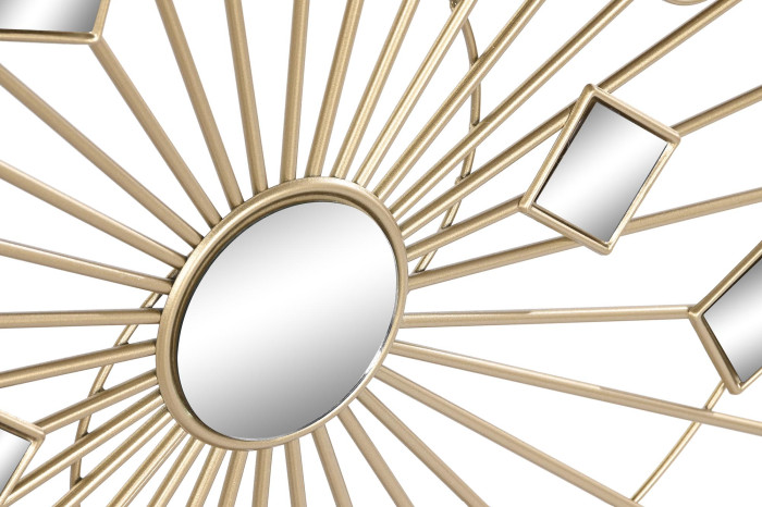 recibidor metal crsital dorado 120x35x80 cm - Imagen 4