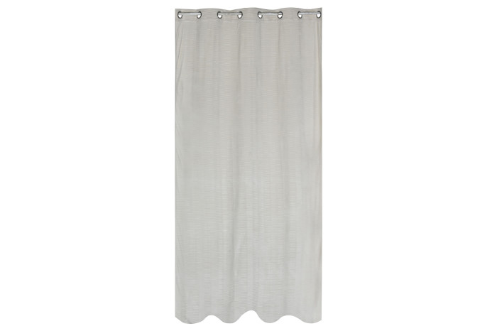 Cortinas Salon Terciopelo Beige con rayas 140x260 cm