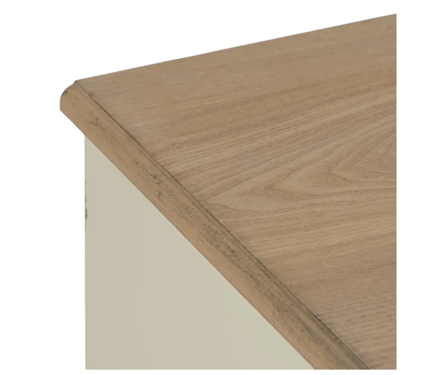 cómoda natural - crema madera 100x45x80 cm - Imagen 4