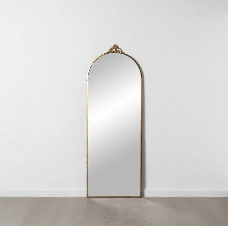 Espejo pared oro metal 61X2X168 CM