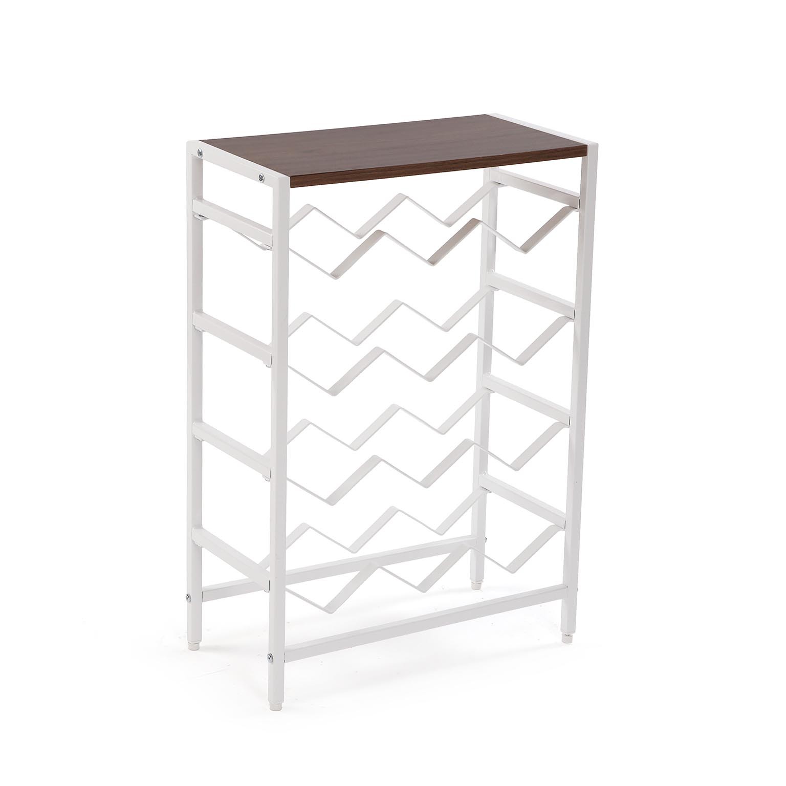mueble botellero 12 botellas blanco 48x24x70cm