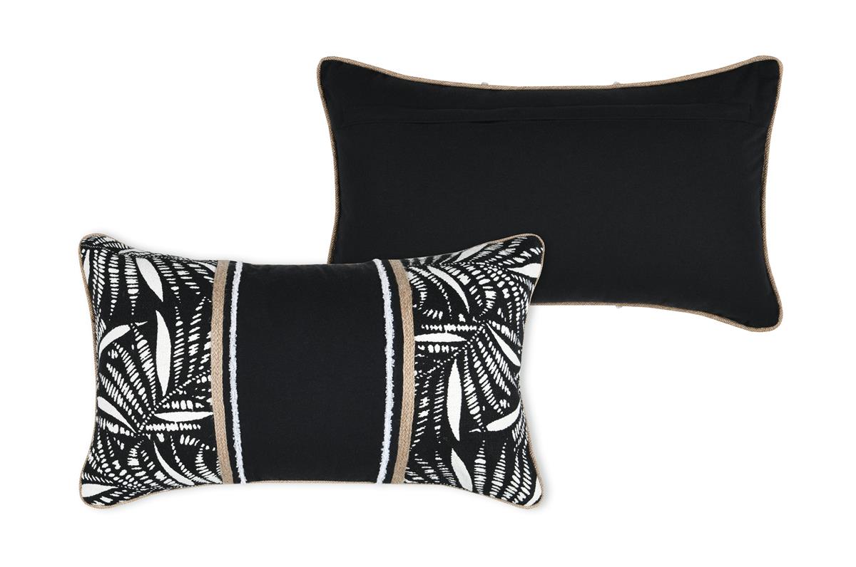 COJIN ZIANA NEGRO 30X50cm - Imagen 2
