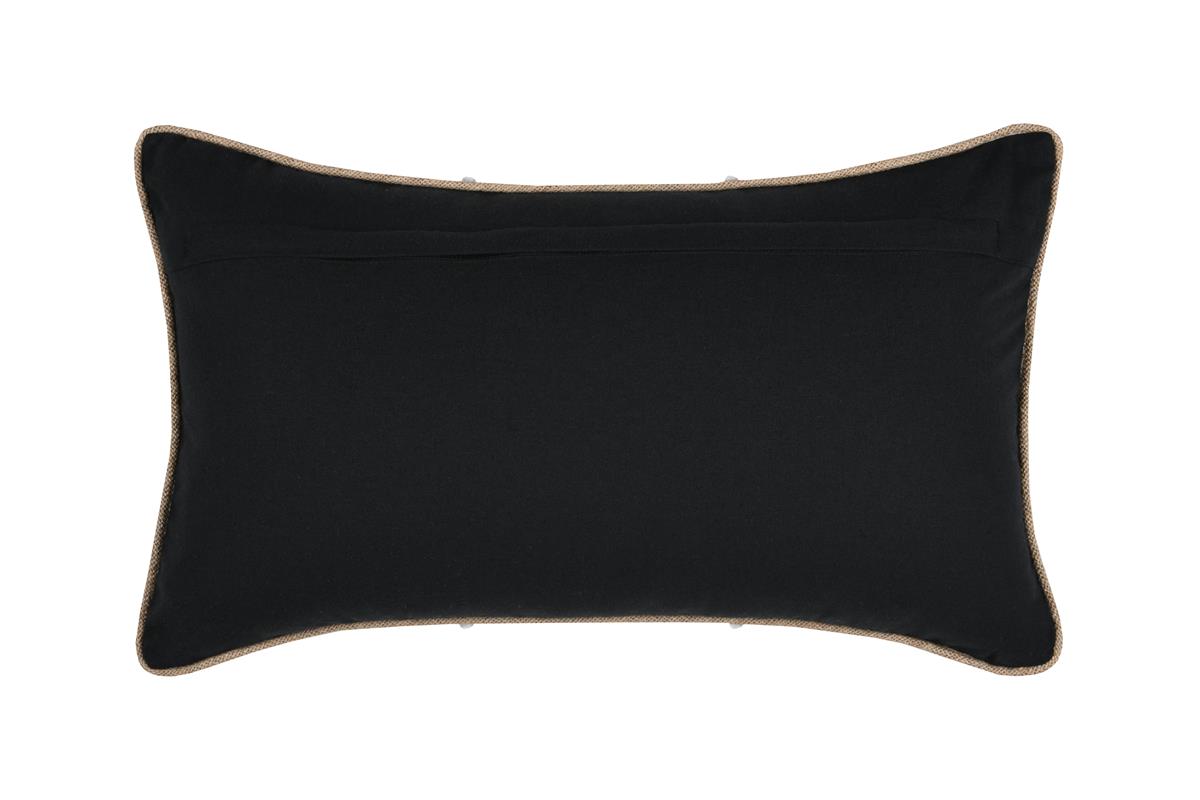 COJIN ZIANA NEGRO 30X50cm - Imagen 3
