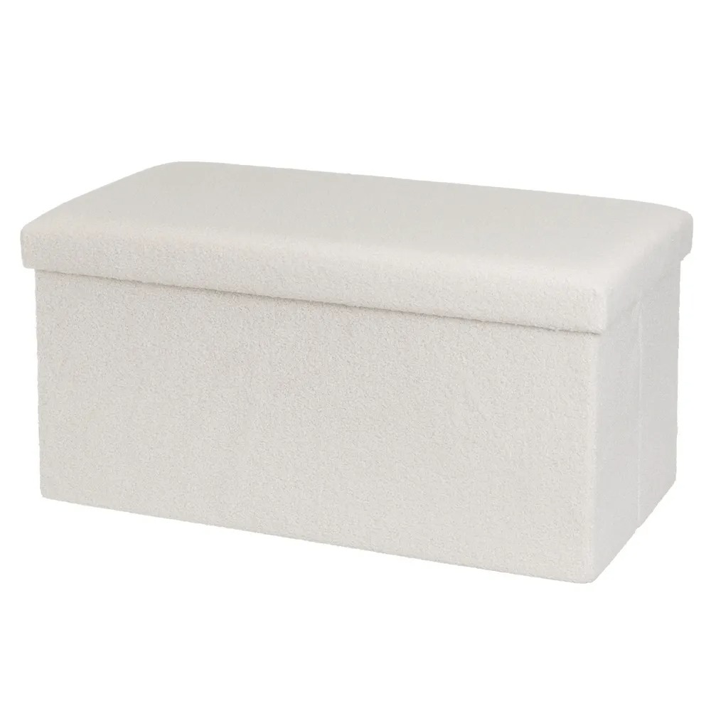 puf arcon plegable boucle crudo 76x38x38cm