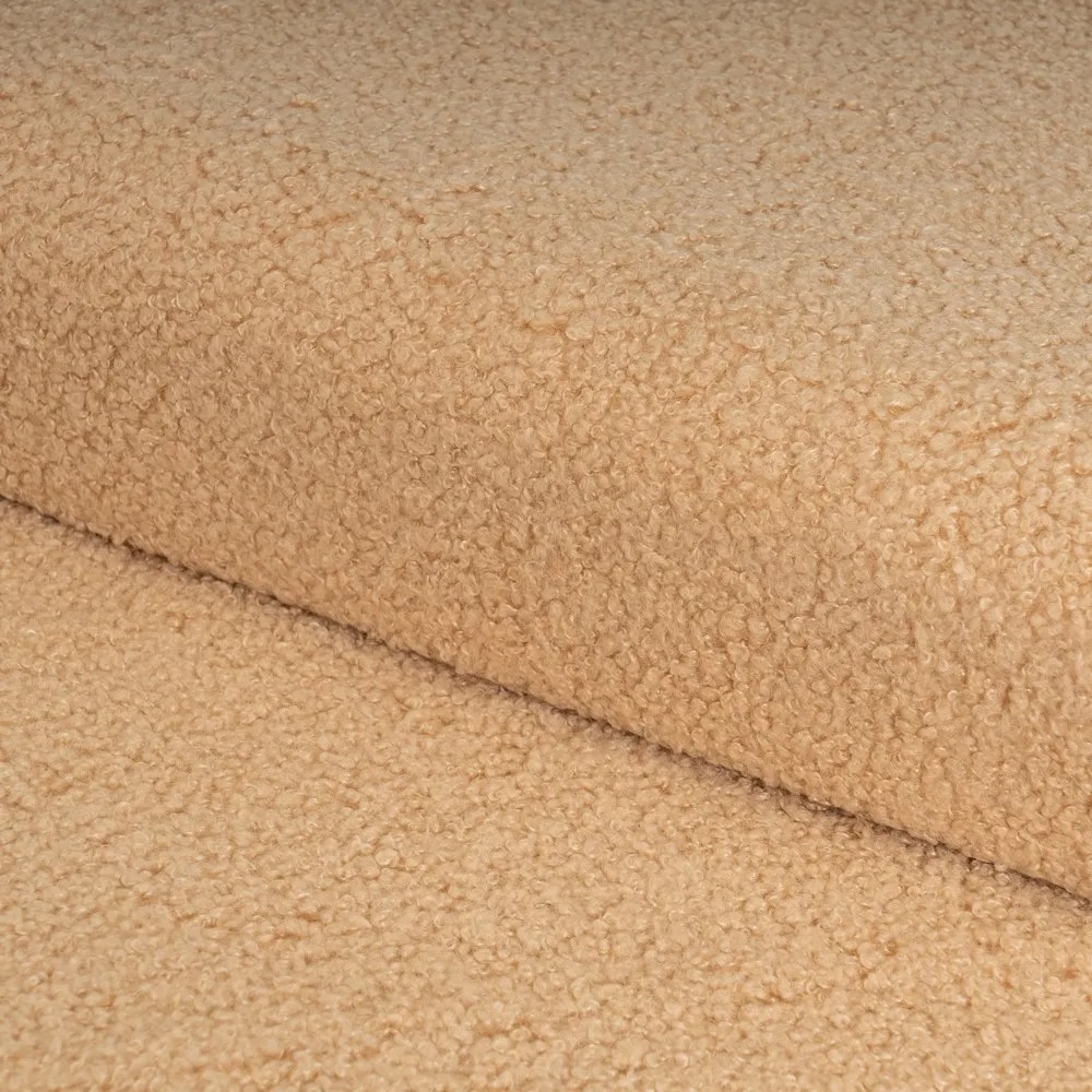puf arcon plegable boucle beige 38x38x38cm - Imagen 4
