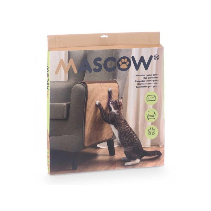 Soporte Rascador para Sofá Mascow 46x119 cm, Marrón - Sisal, Poliéster, PU - Imagen 2