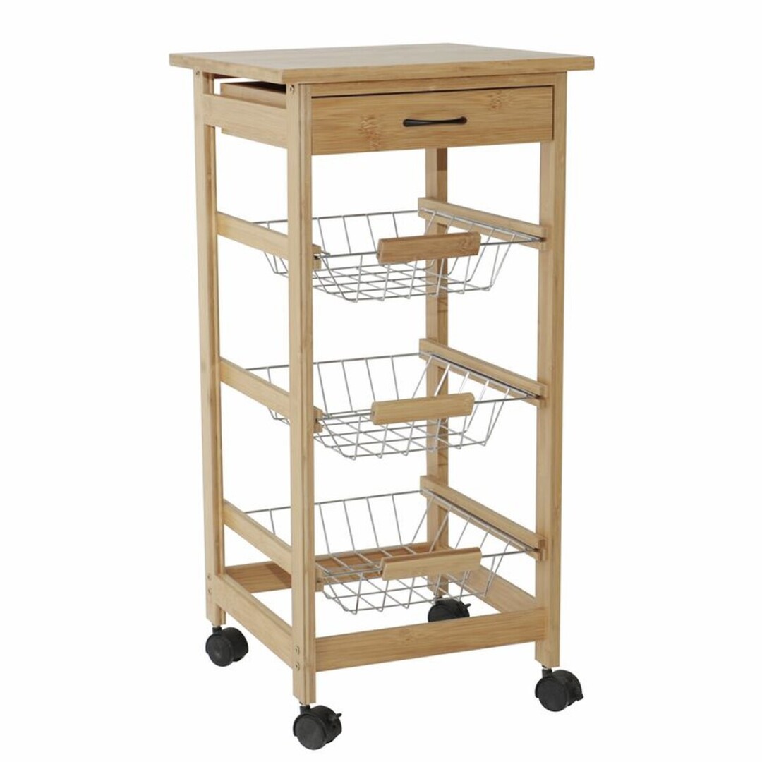carro auxiliar cocina bambu