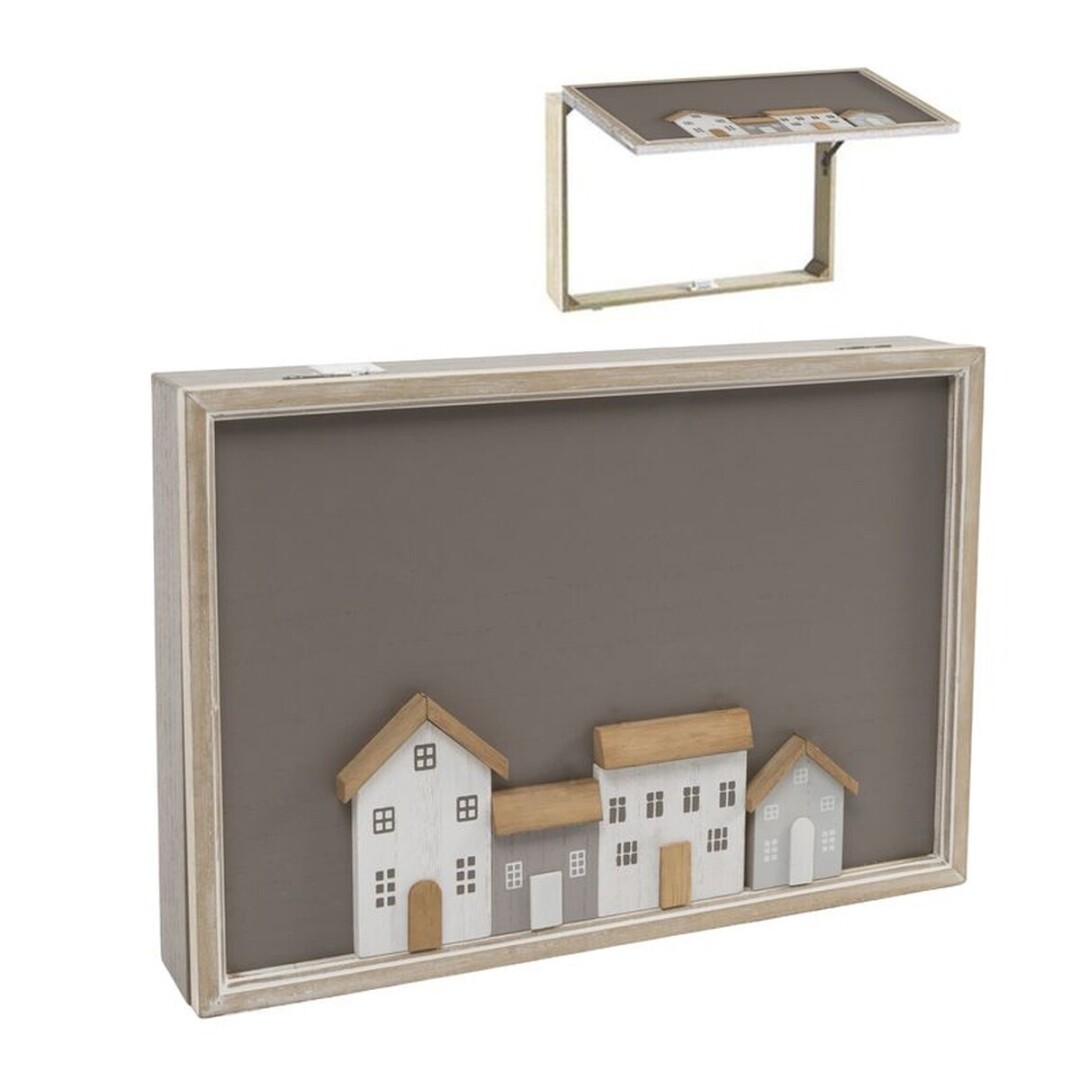 tapa de contador casitas de madera 46x32x7.50cm