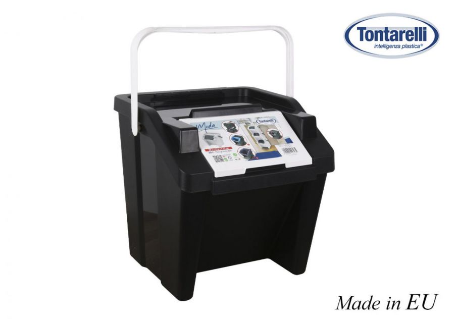 PAPELERA VERTICAL CON ASA MODA 30L