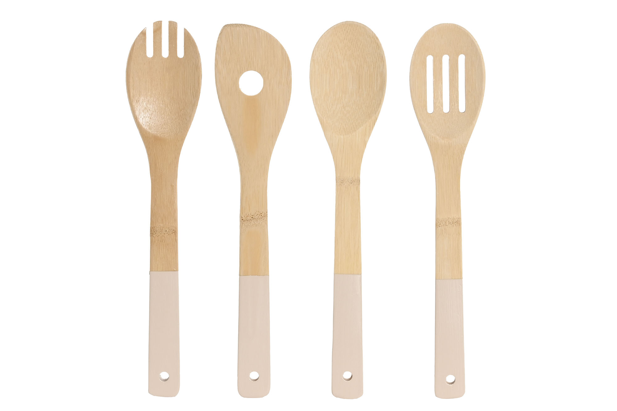 pack 4 utensilios bambu 6x1x30cm