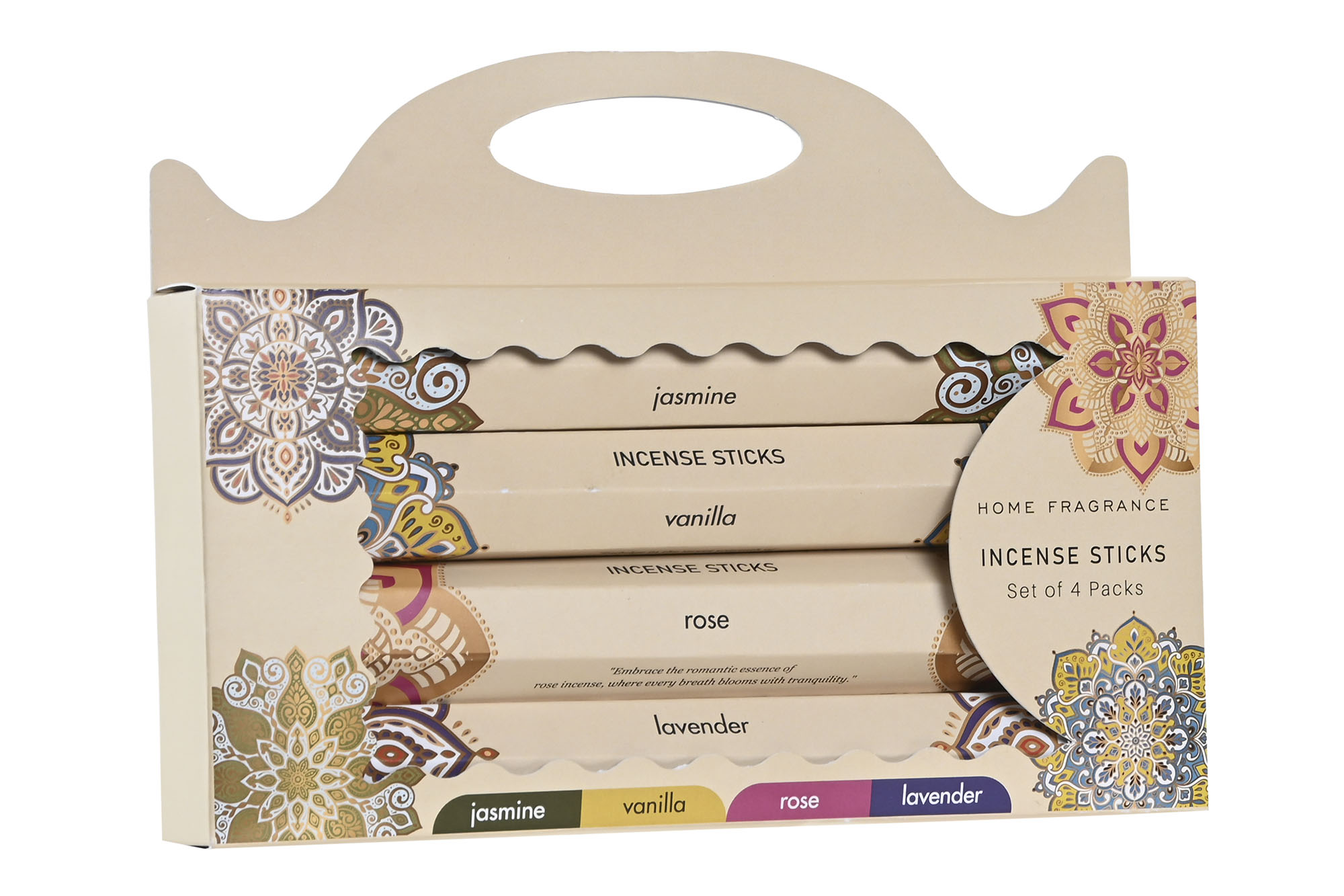 pack de incienso 4aromas 56varillas