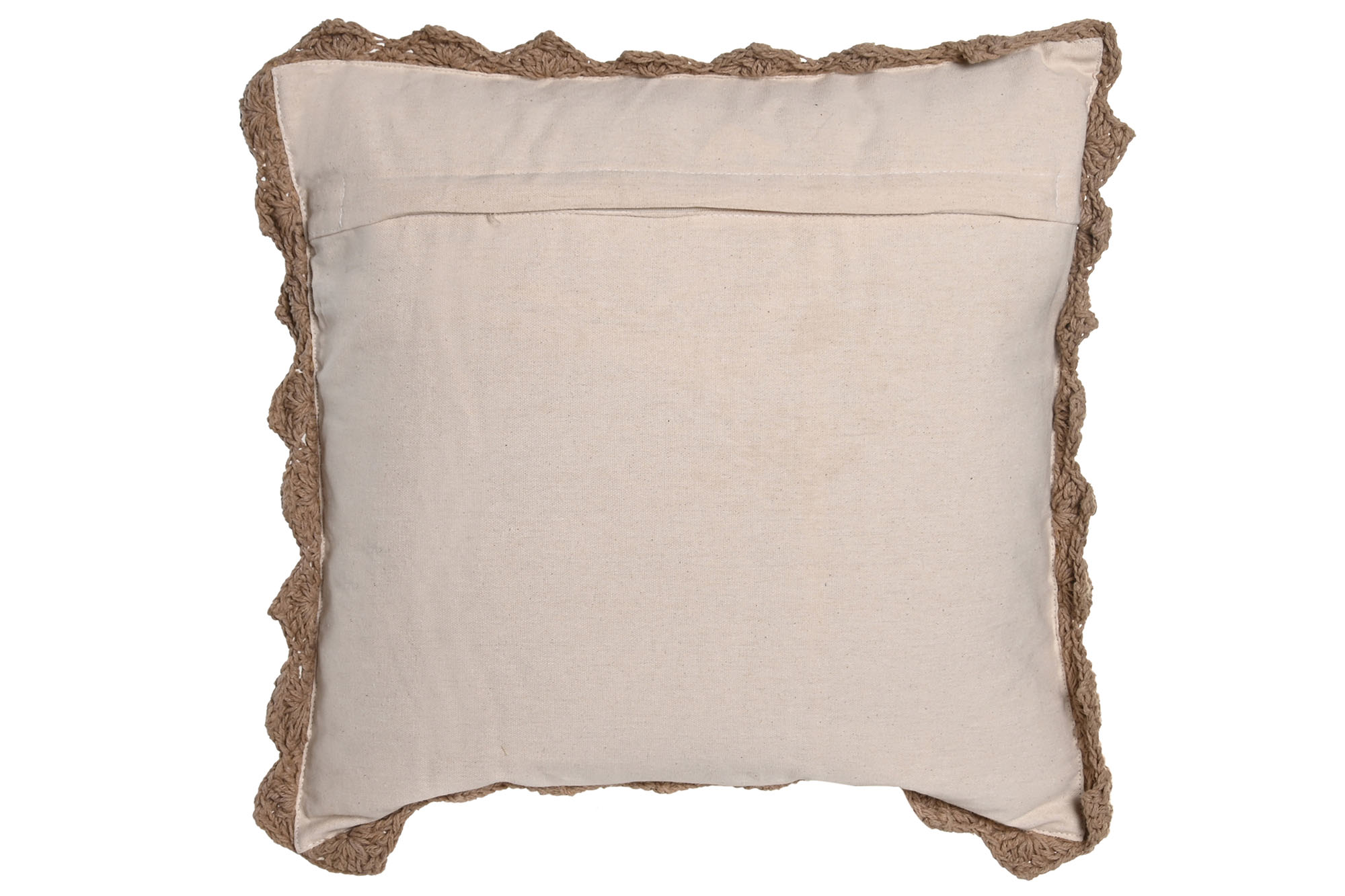 cojin yute macrame 1100gr 45x45x15cm - Imagen 4
