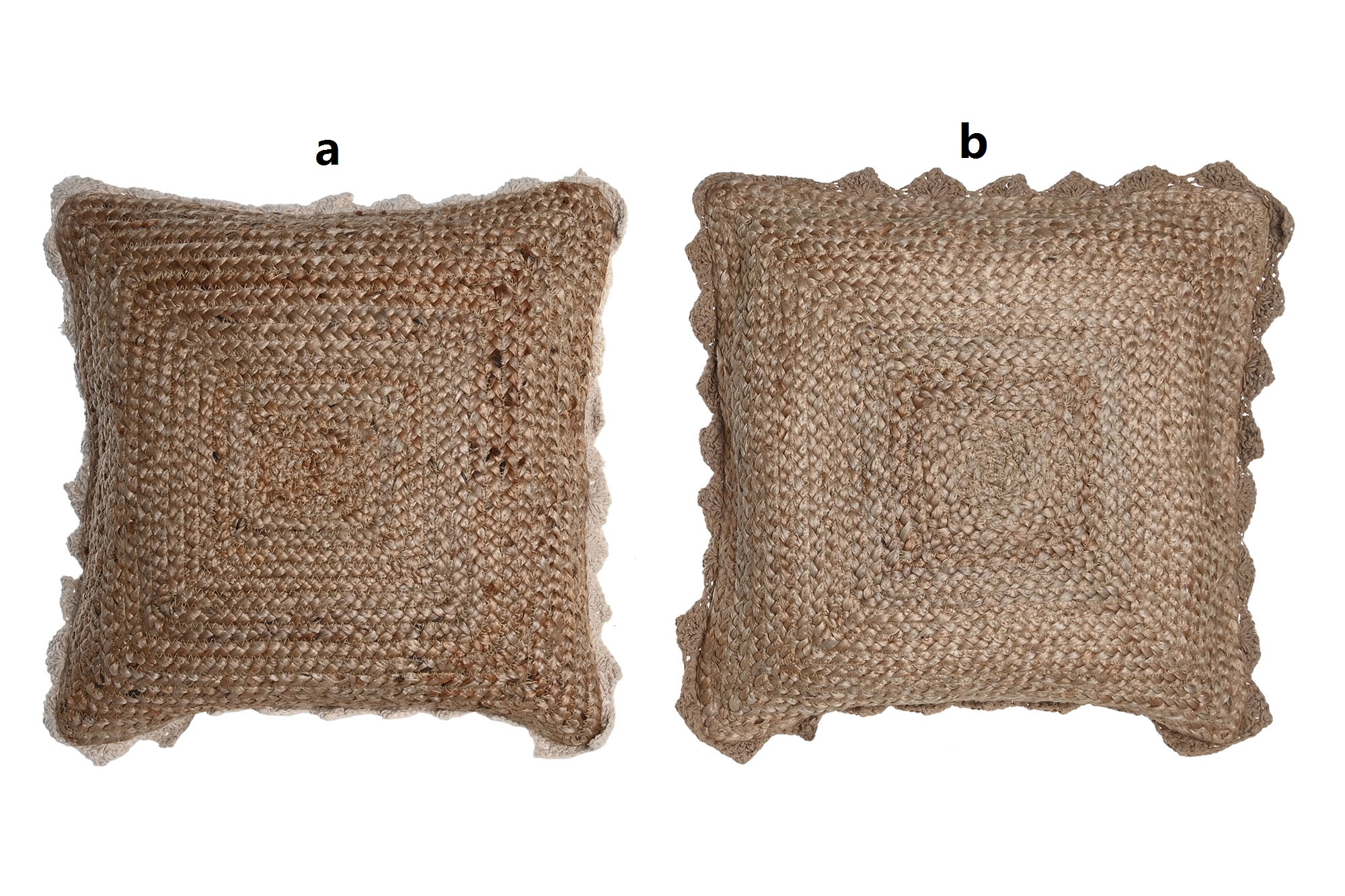 cojin yute macrame 1100gr 45x45x15cm