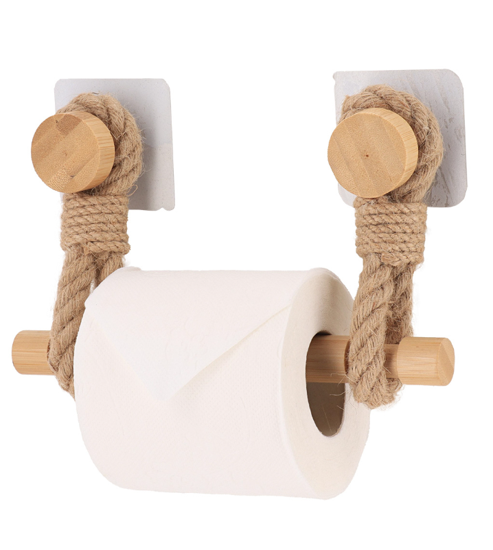 portarrollos de bambú sobre adhesivo - Imagen 2