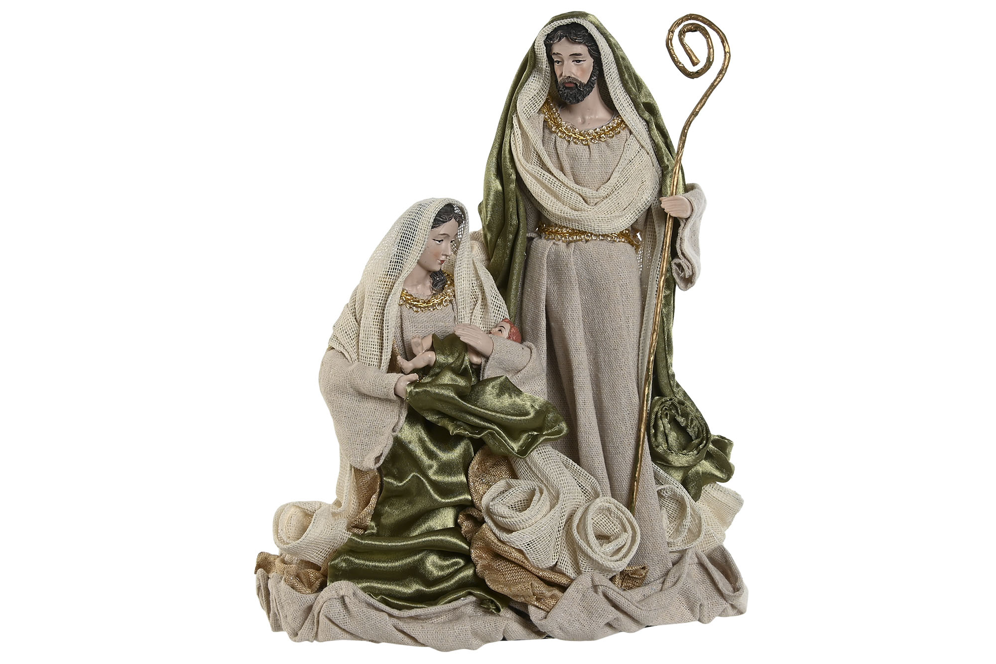 nacimiento poliester beige 24x14x34cm