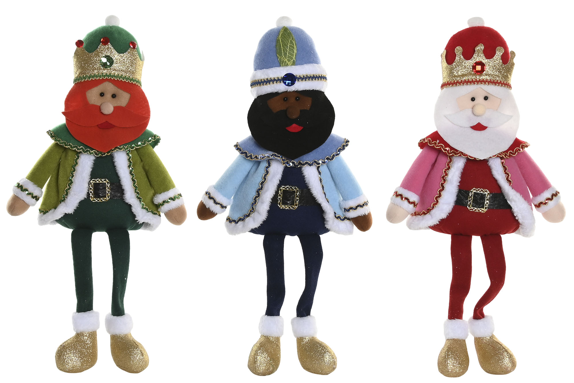 pack de 3 figura poliester reyes magos
