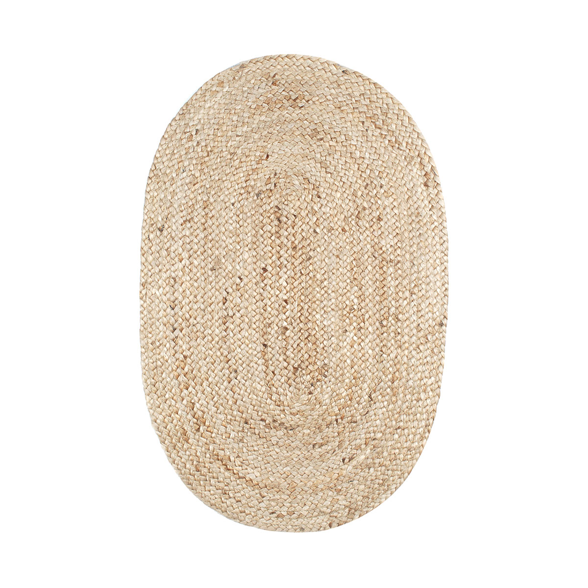 alfombra oval yute 85x55cm