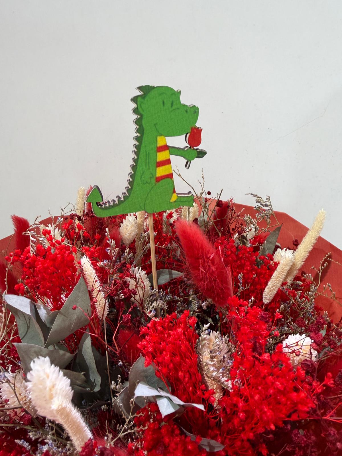 pack de 10 pins dragon Sant jordi - Imagen 2