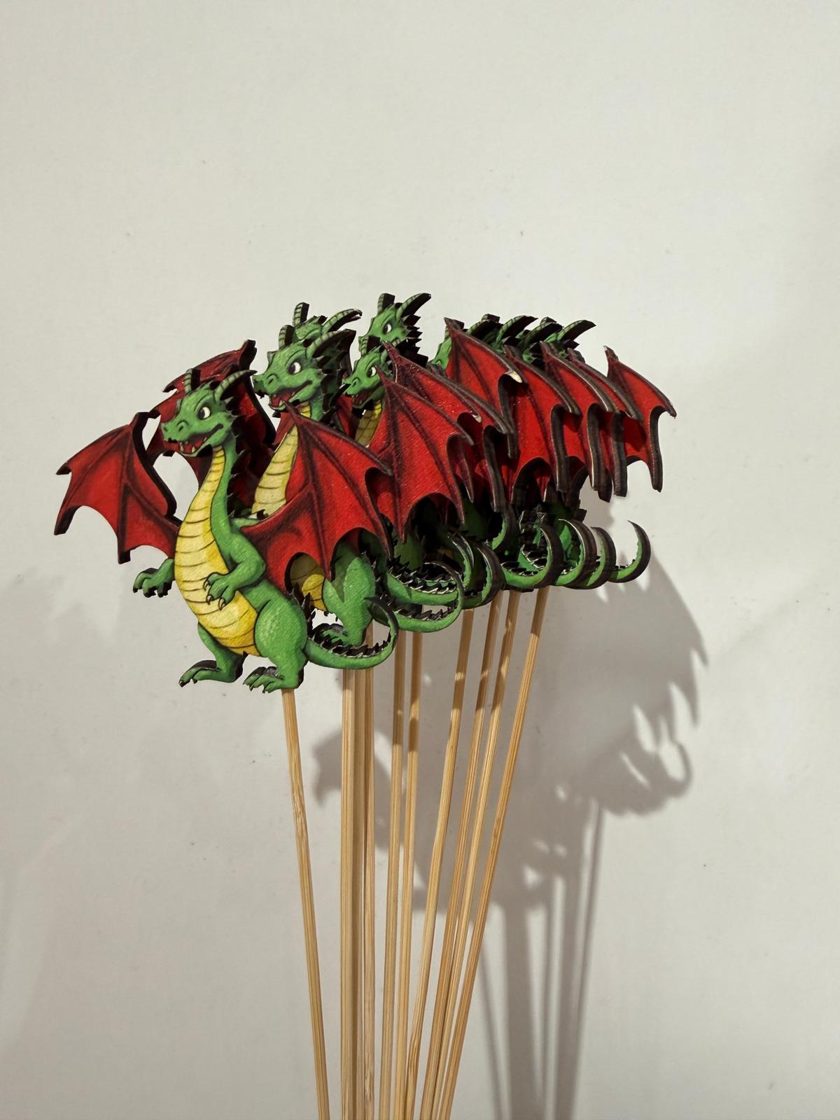 pack de 10 pins dragon Sant jordi - Imagen 3