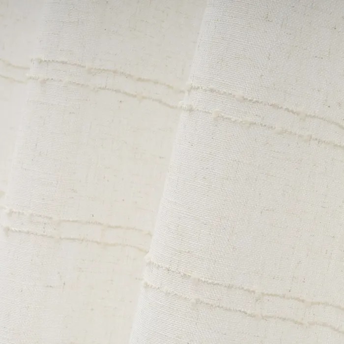 CORTINA FAUX LINEN LISTRADO NODES BEIGE 140 X 260 CM - Imagen 2