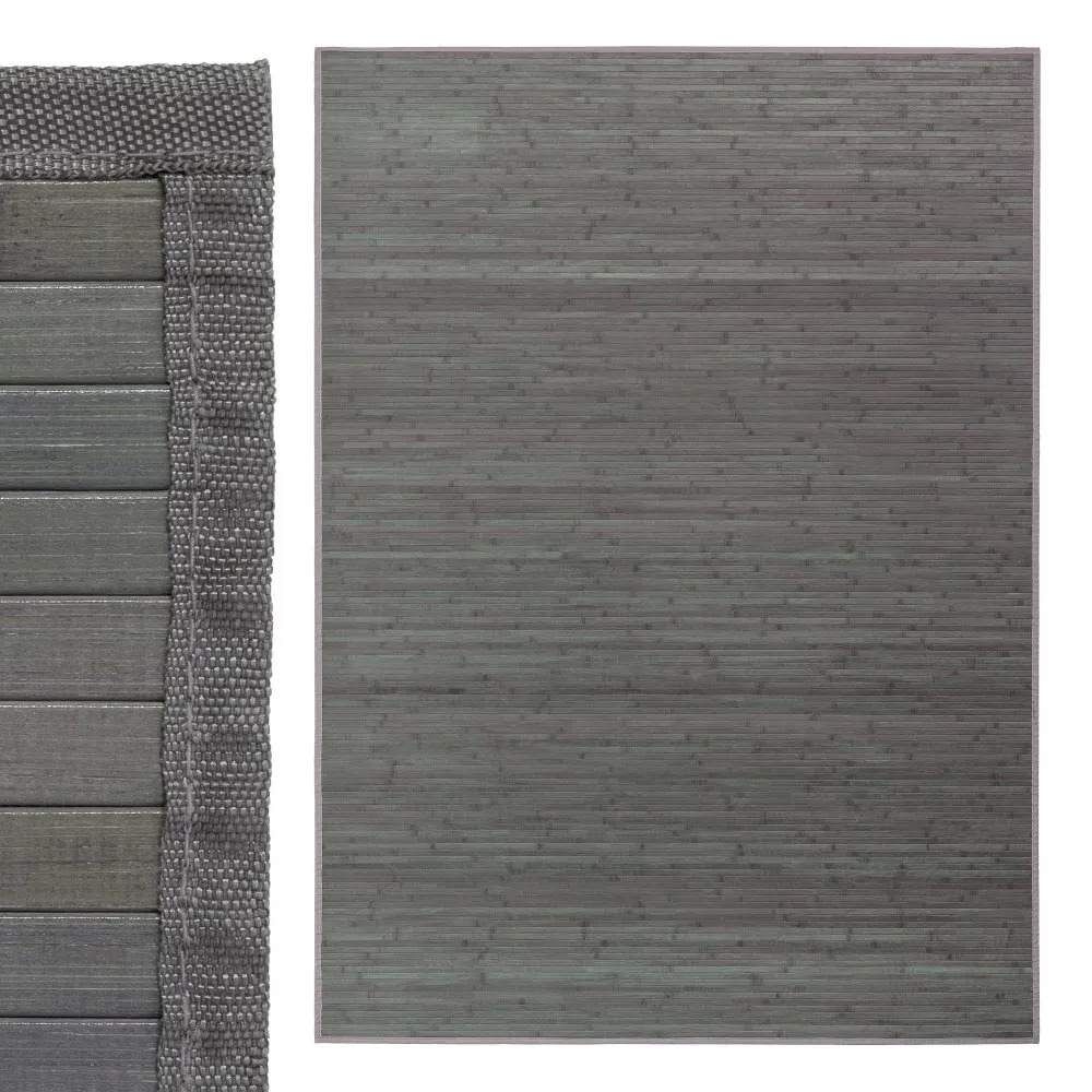 ALFOMBRA GRIS BAMBÚ 180 X 250 CM