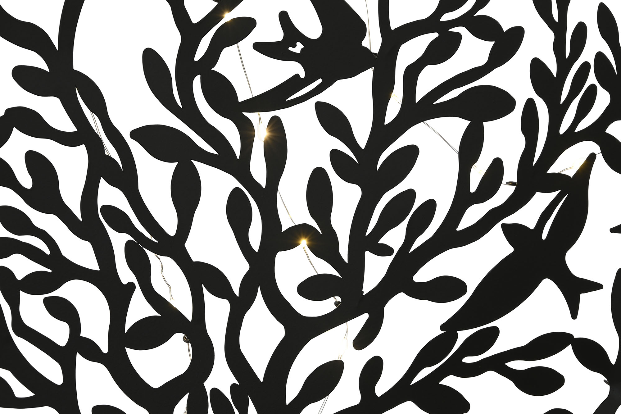 decopared led metal negro arbol vida 60x1x60cm - Imagen 4